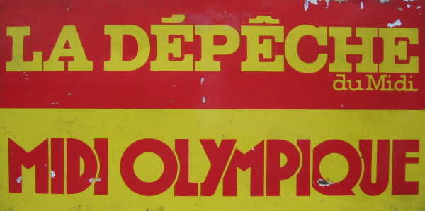 Blechschild Depeche Midi Olympique