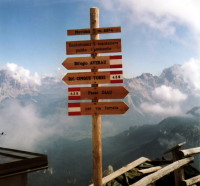 Wegweiser Rifugio Nuvolao